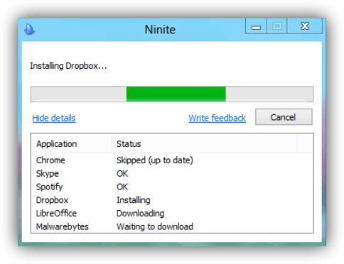 Descargar software con Ninite