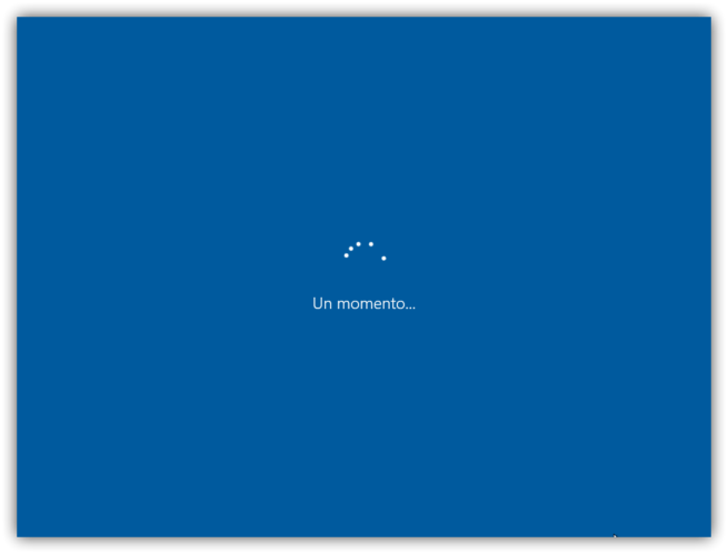 Finalizando instalacion de Windows 10