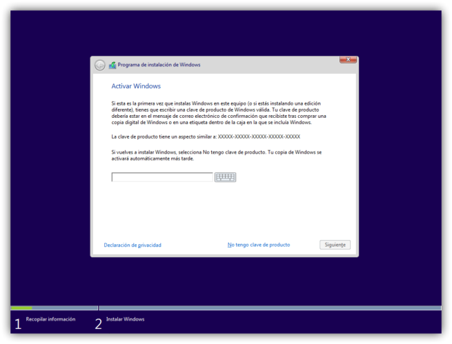 Instalar Windows 10 paso a paso - licencia
