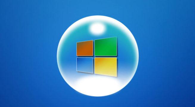 Burbuja en Windows 10