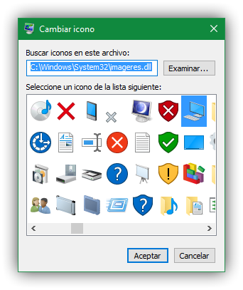 Escoger icono para Windows 10