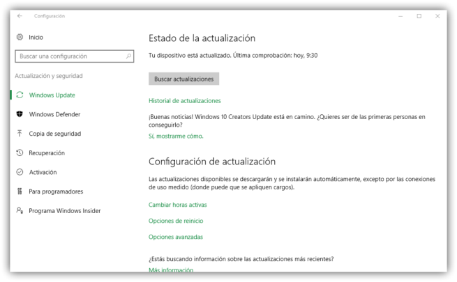 Actualización KB4016635 Windows 10