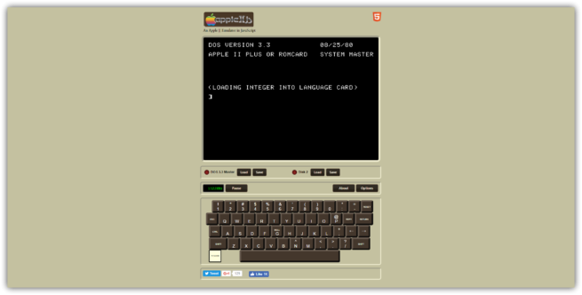 Apple II emulador DOS