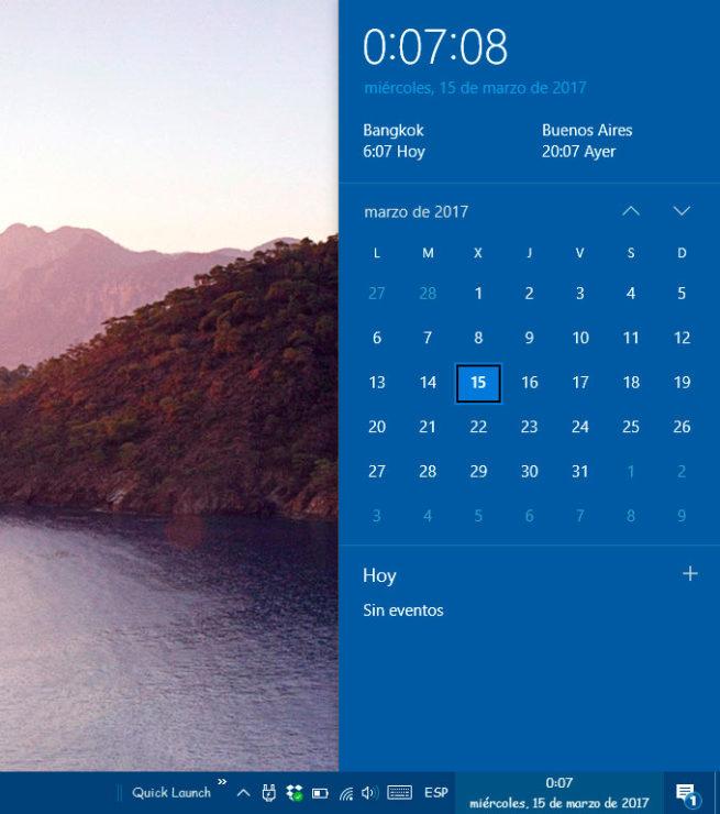relojes Windows 10
