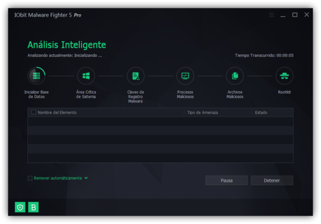 IObit Malware Fighter 5 - analizando el sistema