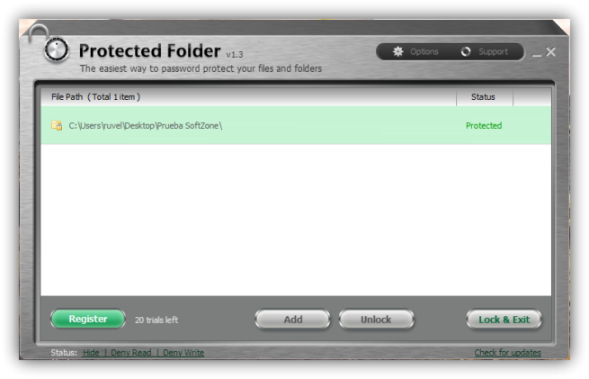 IObit Protected Folder - Carpetas protegidas