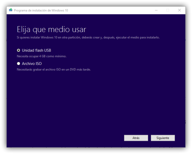 Windows 10 Creators Update Media Creation Tool - USB o ISO