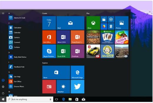 Windows 10 Redstone 3 Microsoft