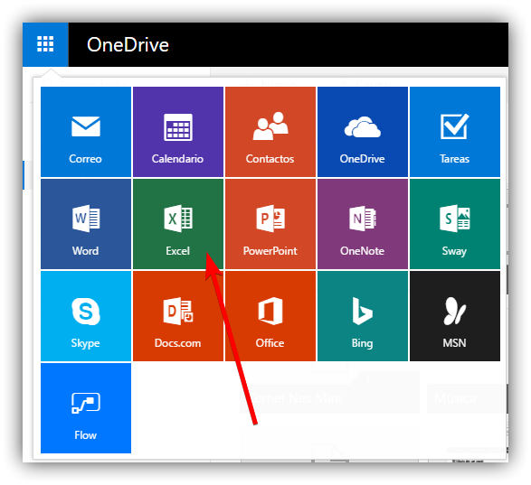 Aplicaciones OneDrive Microsoft Office Online