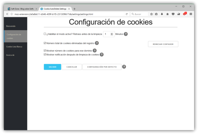 Cookie AutoDelete Firefox