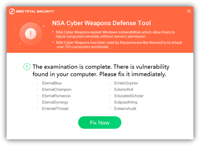 NSA Cyber Weapons Defense Tool