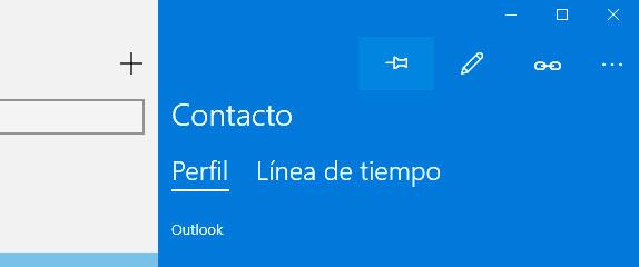 Contactos de Windows 10