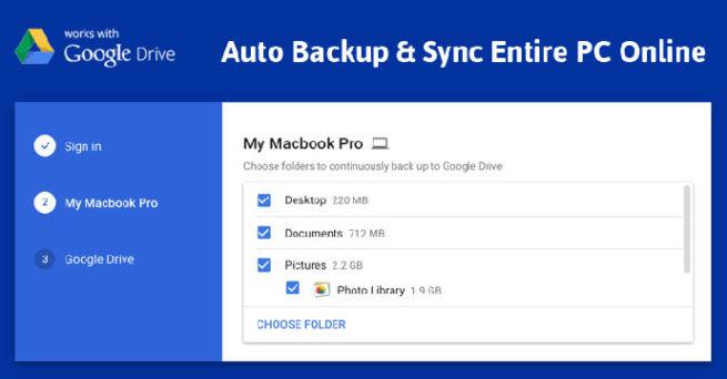 backup sync Google Drive