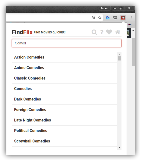 FindFlix Netflix Secret Category Finder