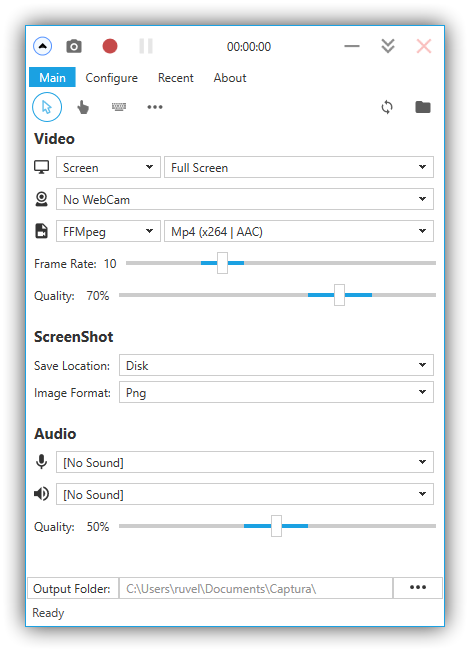 Captura - Grabador de pantalla para Windows
