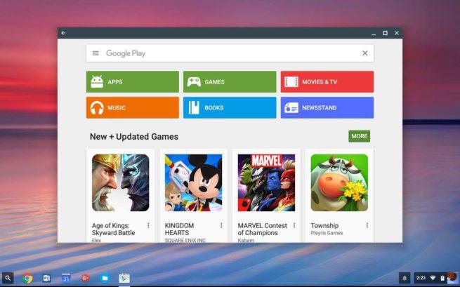 Chrome OS y Apps Android