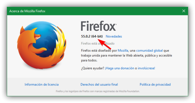 Firefox 64 bits