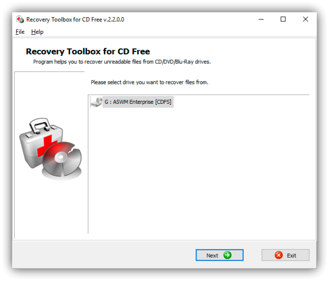 Recovery Toolbox for CD