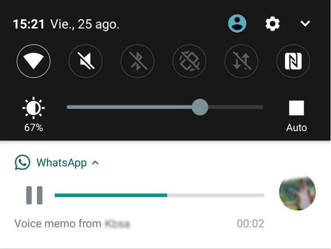 mensajes de voz de WhatsApp