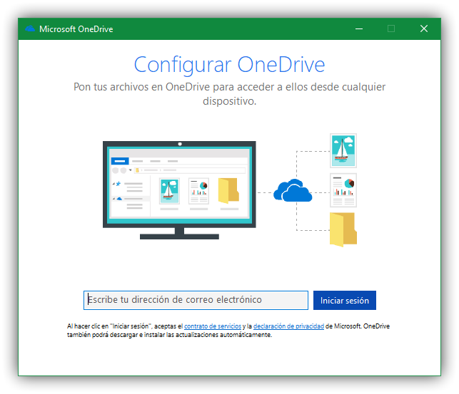 Conectar OneDrive Windows 10 Fall Creators Update