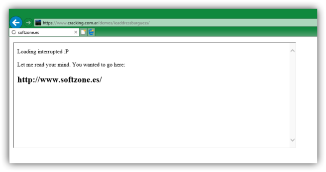 Demo Vulnerabilidad Internet Explorer Leak URL Bar