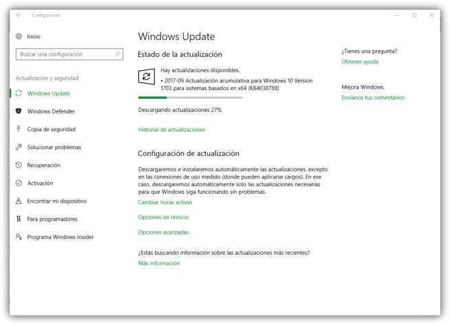 Parches de seguridad Windows 10 septiembre 2017