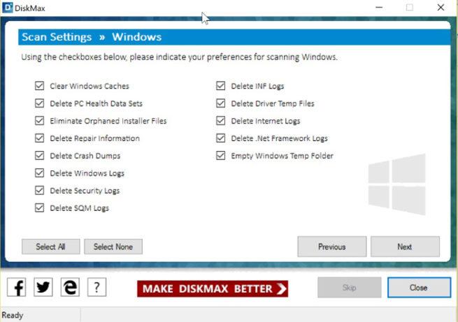 Limpieza Windows Diskmax