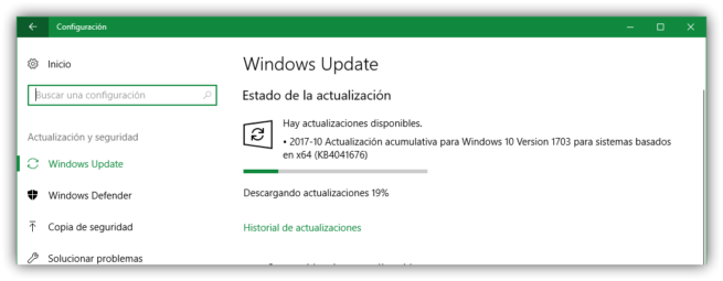Actualizaciones de seguridad Windows 10 octubre 2017