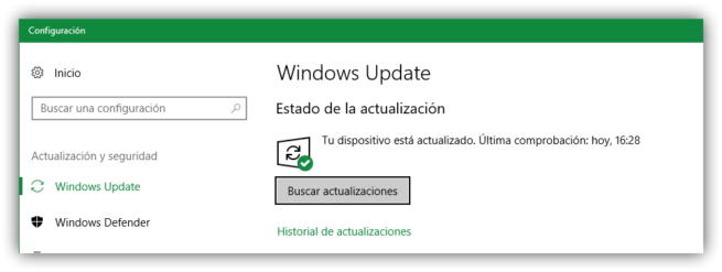 Windows actualizado últimos parches