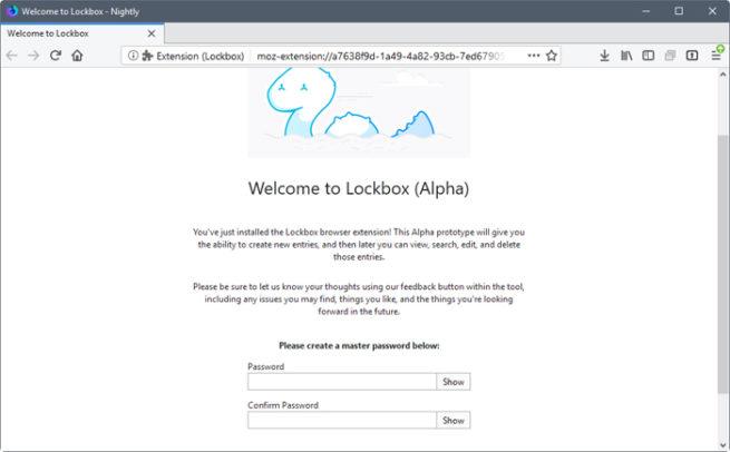 Firefox lockbox