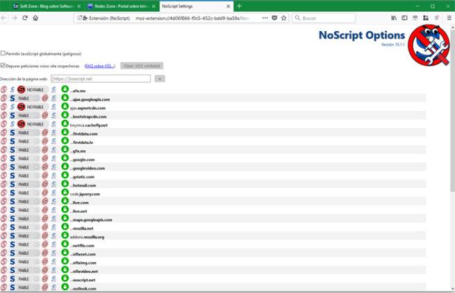 Firefox 57 NoScript