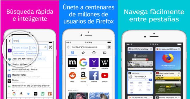Imagen con las principales novedades de Mozilla Firefox 10 para iOS