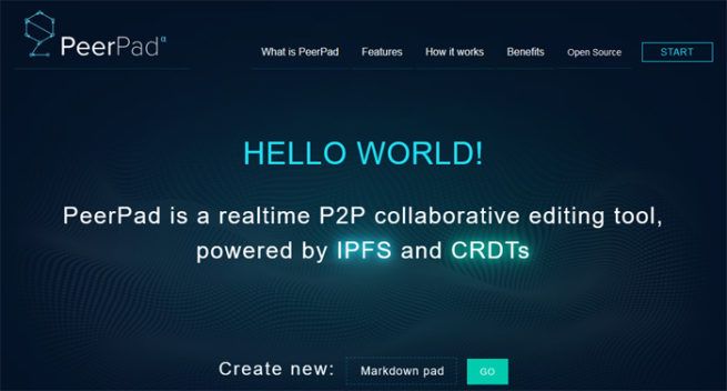 Peerpad, un editor de texto colaborativo para programar online ...