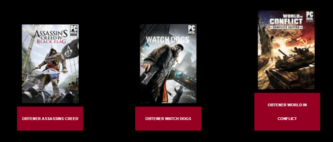 Assassins Creed Black Flag Watch Dogs World in Conflict Gratis uPlay