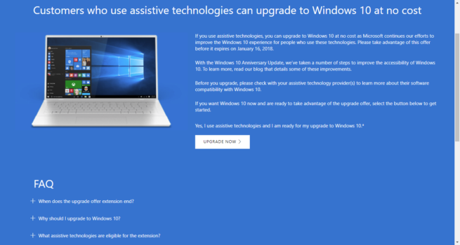 Asistente actualizar gratis Windows 10