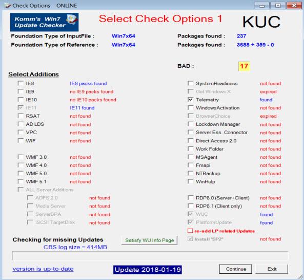 KUC Windows Update Checker
