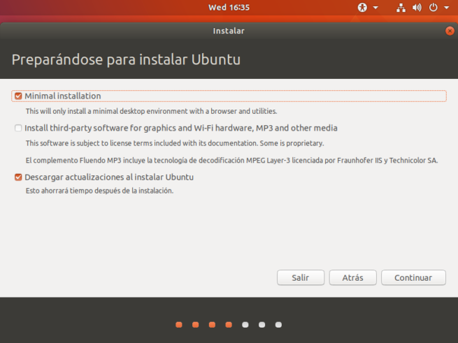 Instalación mínima Ubuntu 18.04 LTS