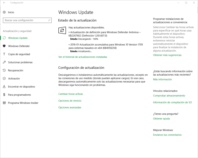 KB4058258 - Actualización acumulativa Windows 10