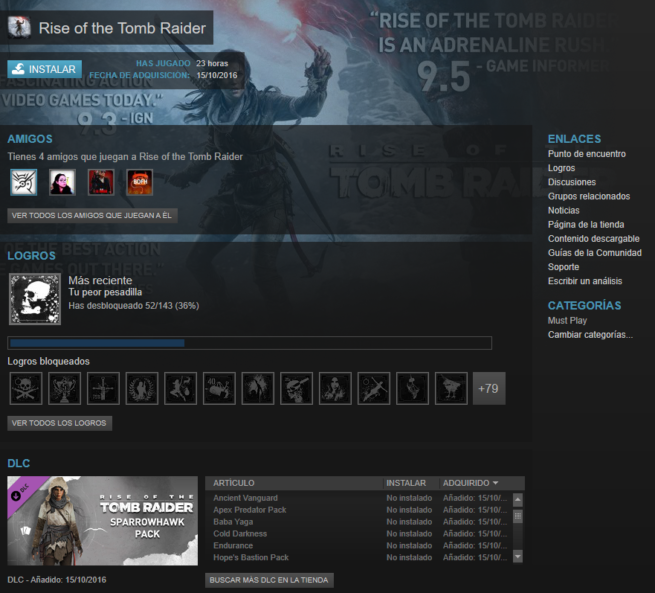 Rise of the Tomb Raider Steam