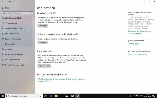 Desinstalar Windows 10 Spring Creators Update -004