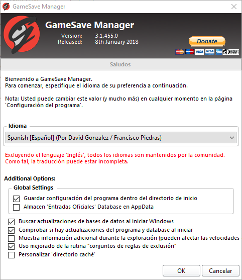 GameSave Manager - Configuración inicial