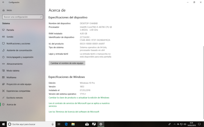 Windows 10 Redstone 4 Build 17115
