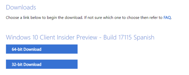 descargar ISO Windows 10 Spring Creators Update Redstone 4 build 17115