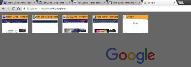 Tab Thumbnails Google Chrome