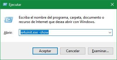 Borrar y reiniciar caché iconos Windows 10