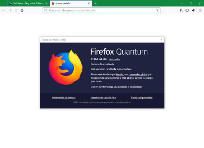 Firefox 61 Beta
