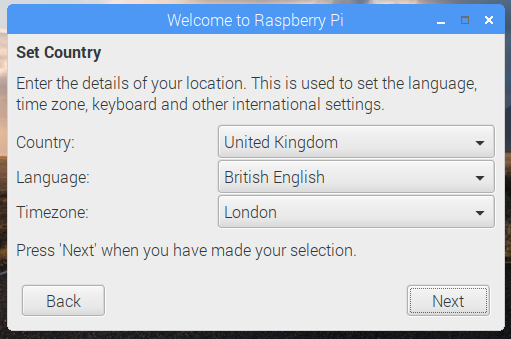 Localización Raspbian Raspberry Pi
