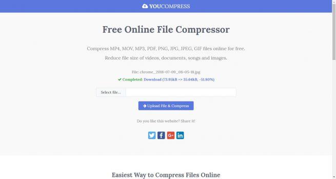YouCompress - Archivo comprimido