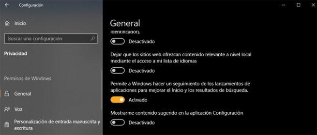 Sugerencias Windows 10