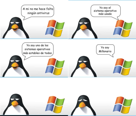 Windows vs Linux meme